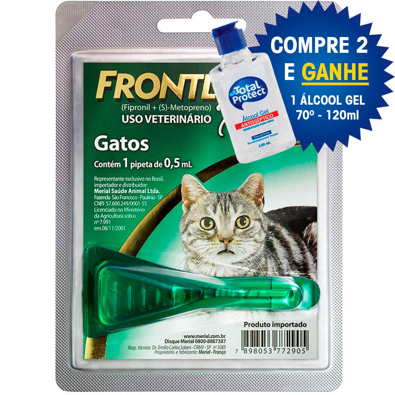 Antipulgas E Carrapatos Frontline Plus Para Gatos Pet Days